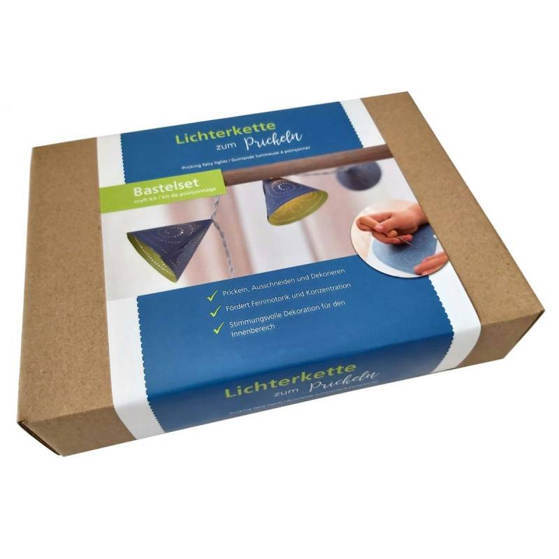 Bastelset Lichterkette zum Prickeln - Kegel Bastelset Lichterkette zum Prickeln - Kegel