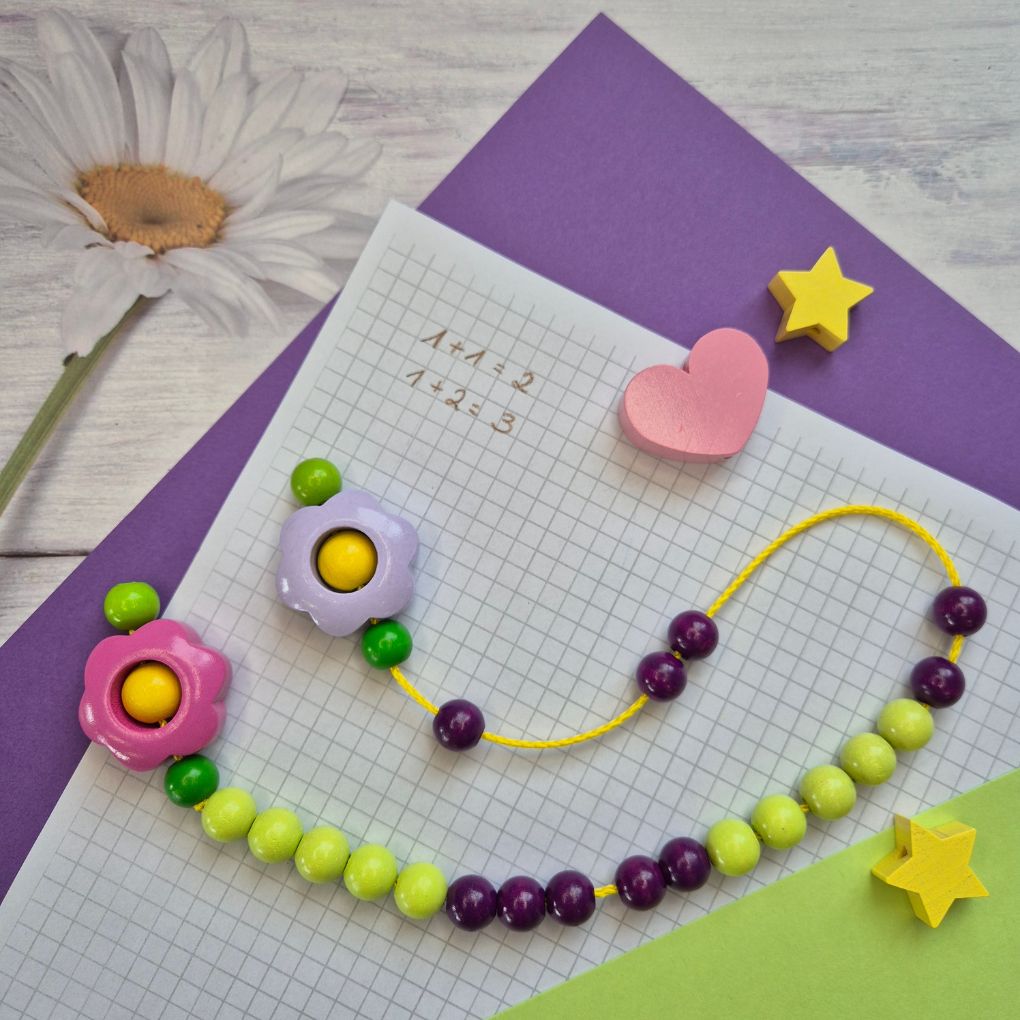 Bastelset Rechenkette "Blume"