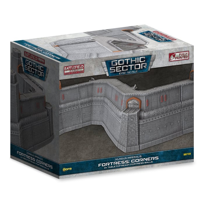 Battlefield in a Box Mundus Imperialis Fortress Ends Walls BB739 Epic scale Battlefield in a Box Mundus Imperialis Fortress Ends Walls BB739 Epic scale