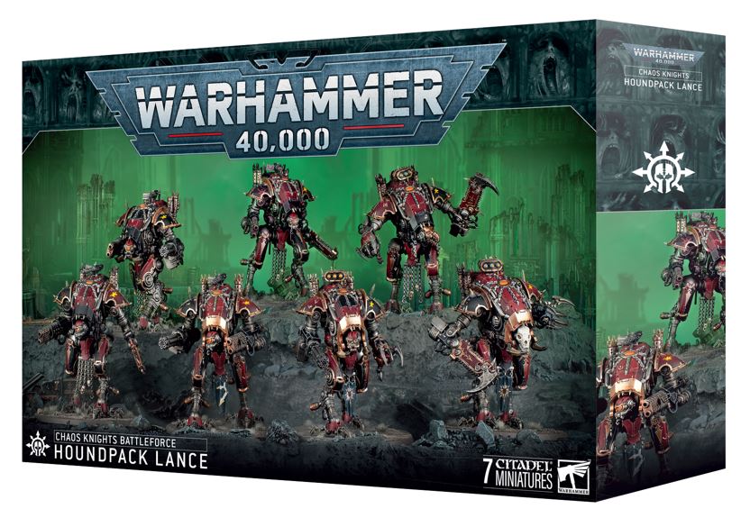 Battleforce Chaos Knights Houndpack Lance Games Workshop Warhammer 40k