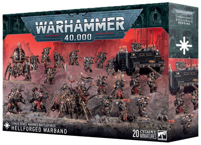 Battleforce Chaos Space Marines Hellforged Warband Warhammer 40.000 Start Armee