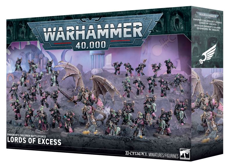 Battleforce Emperor’s Children Lords of Excess Warhammer 40.000 Starter Armee Battleforce Emperor’s Children Lords of Excess Warhammer 40.000 Starter Armee