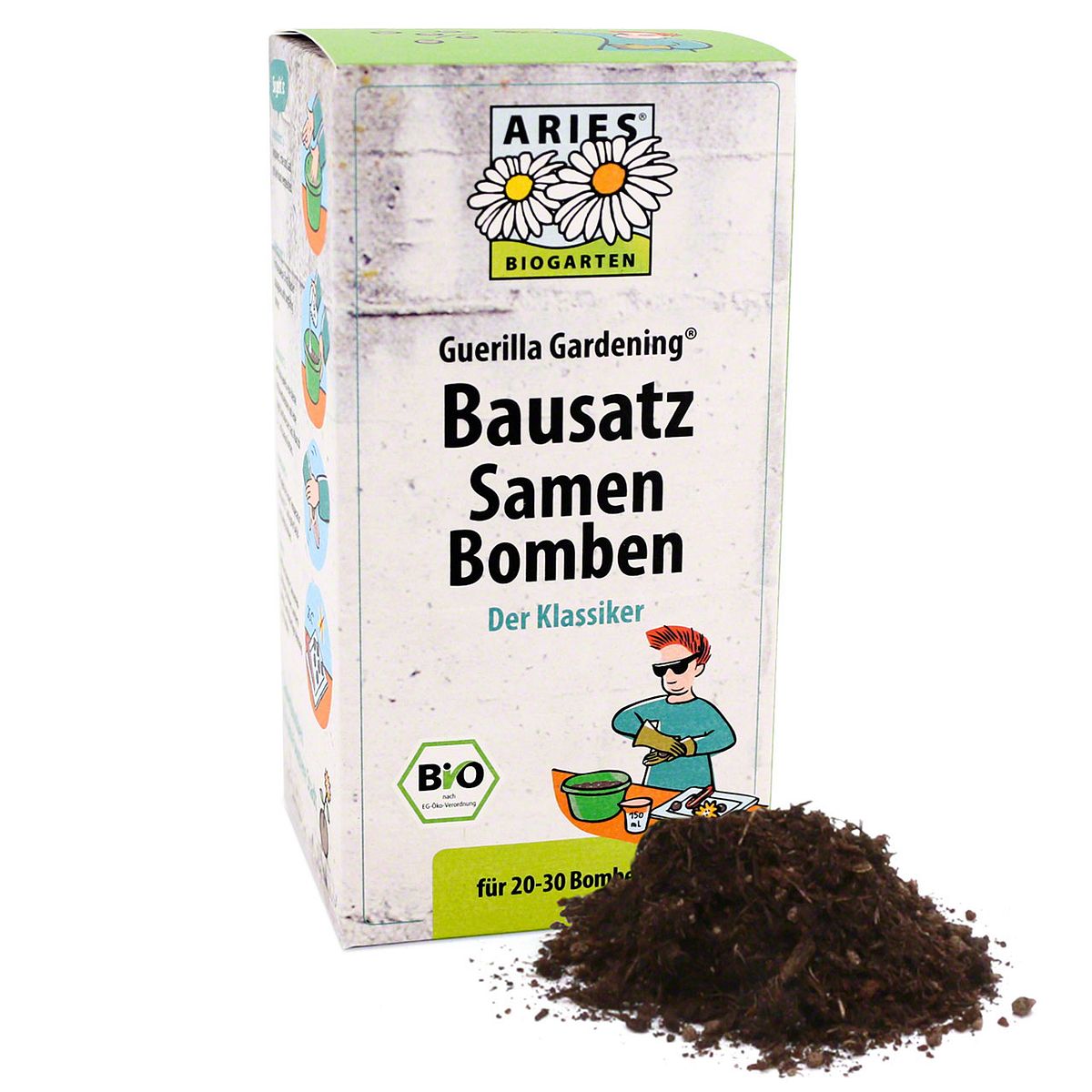 Bausatz Samenbomben klassisch für 20-30 Samenbomben