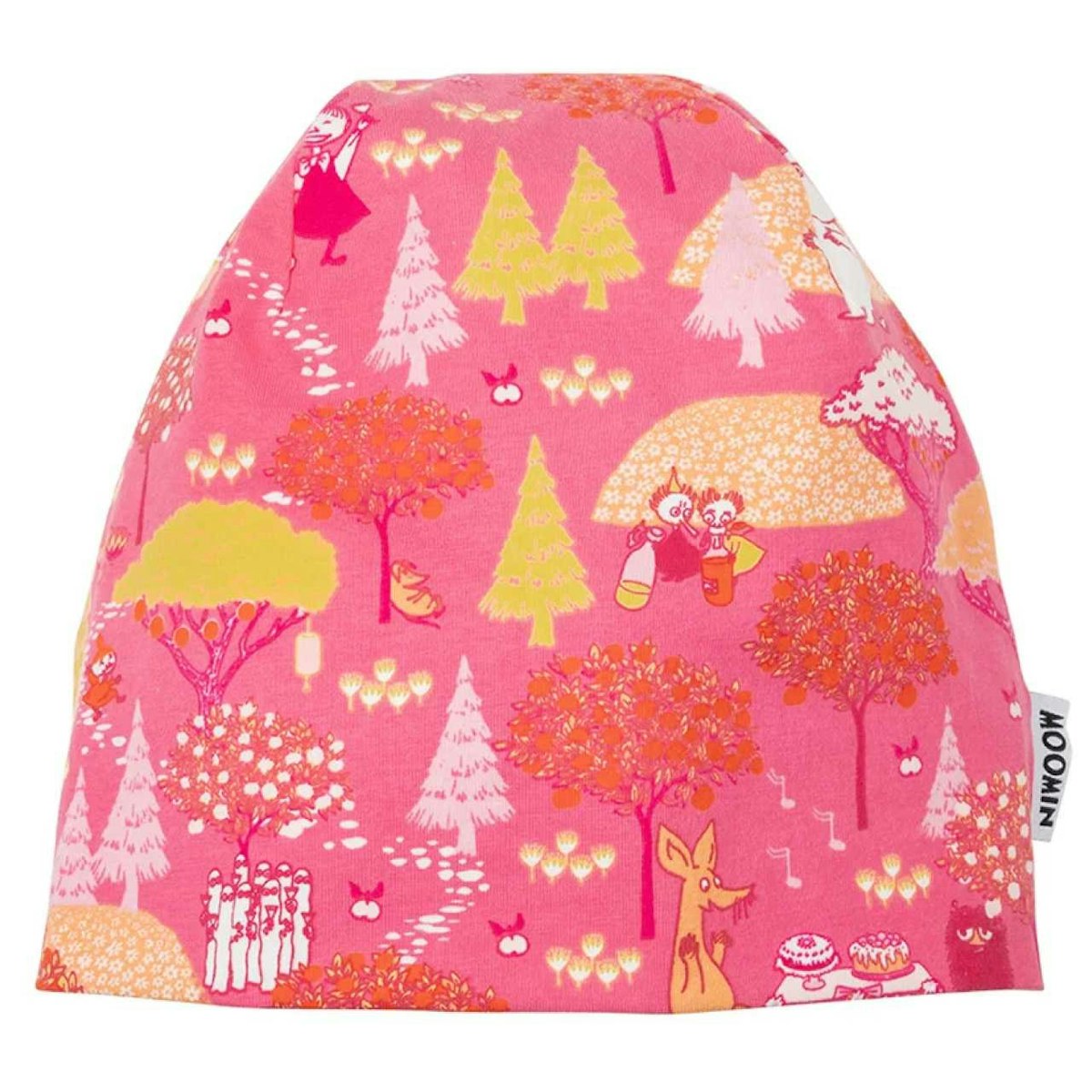 Beanie Mumin-Motive pink 48/50
