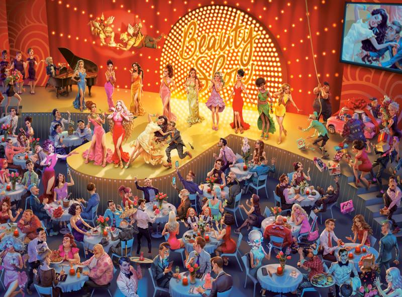 Bei der Sch�nheitsmesse