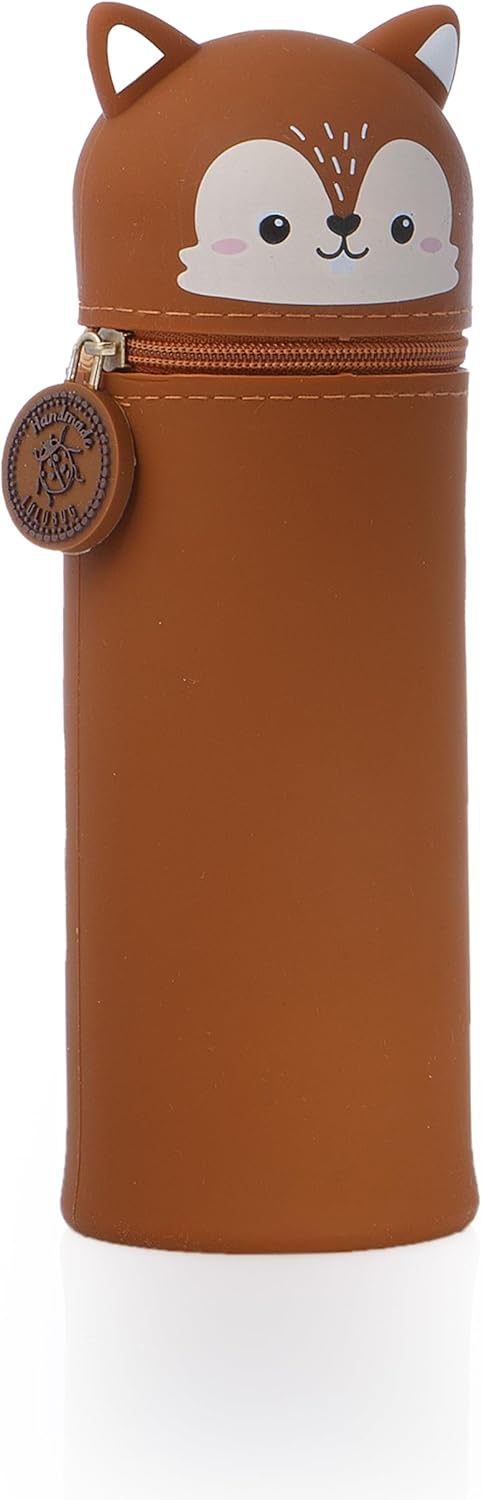 Bell Trade - Federmäppchen Silikon Winter Rentier, Eichhörnchen, Fuchs, Eisbär