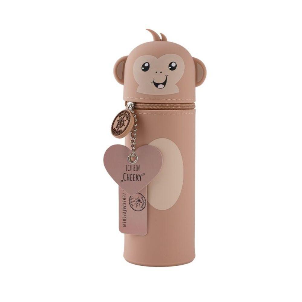 Bell Trade - Silikon Federmäppchen Affe Cheeky