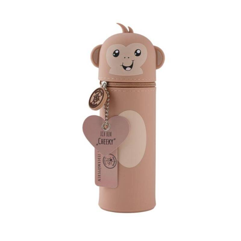 Bell Trade - Silikon Federmäppchen Affe Cheeky