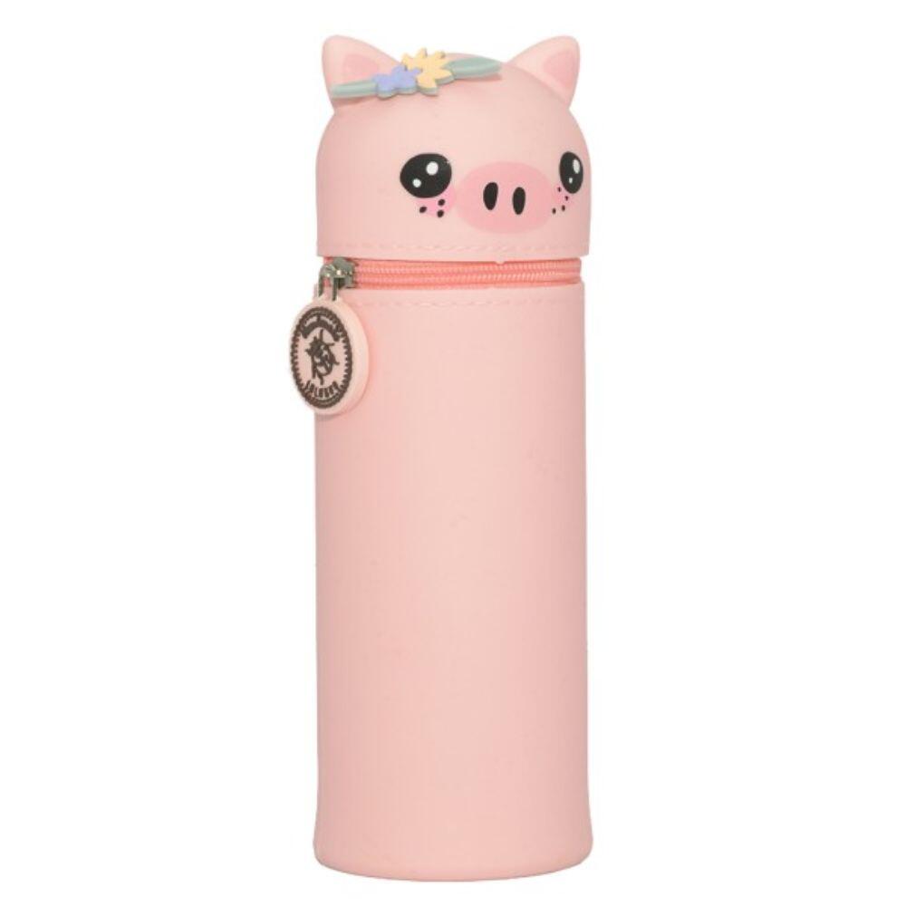 Bell Trade - Silikon Federmäppchen Schweinchen