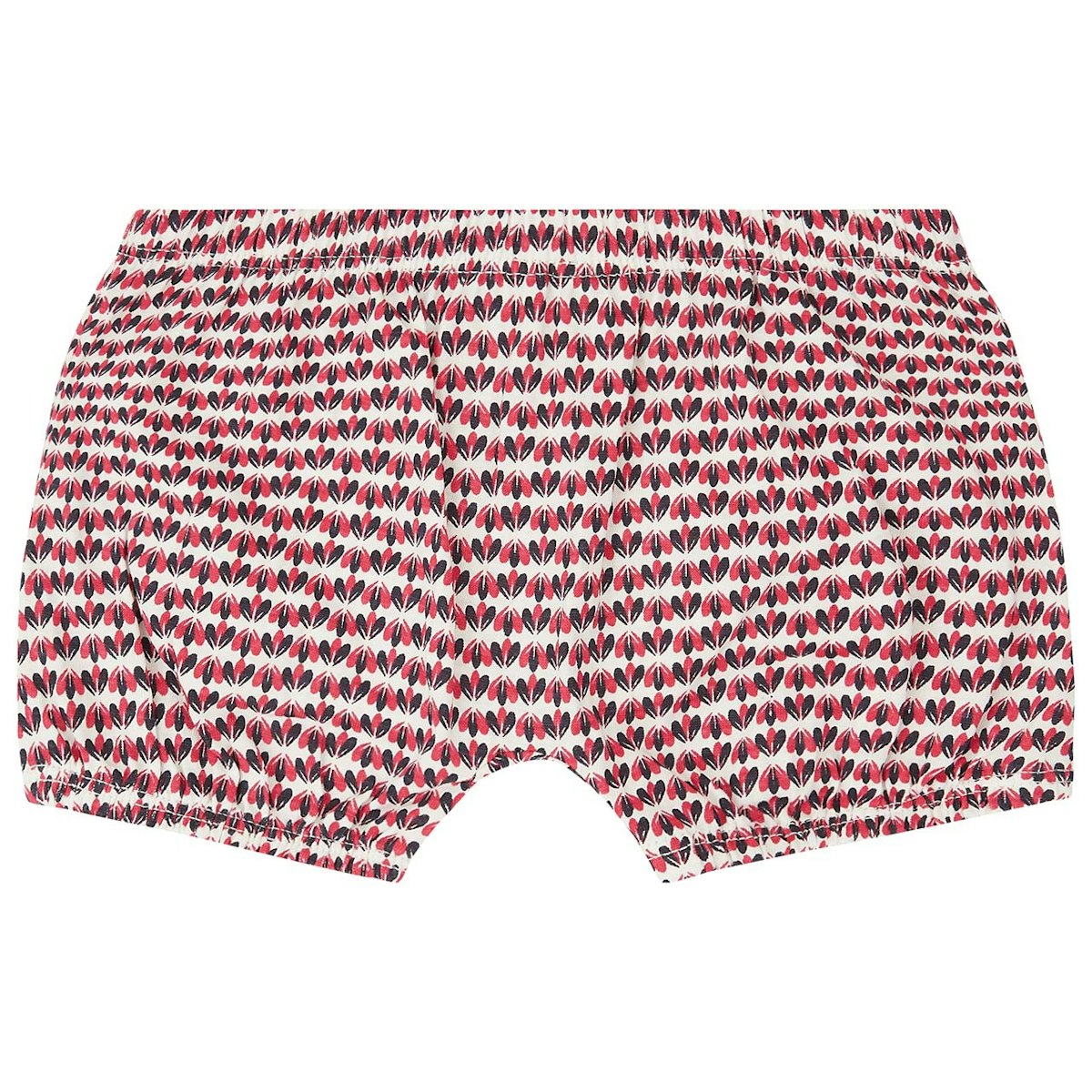 Bequeme Babyshorts Blumen-Druck in rot 50/56