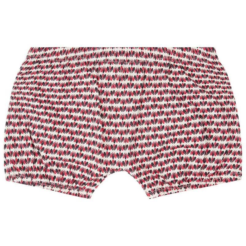 Bequeme Babyshorts Blumen-Druck in rot 74