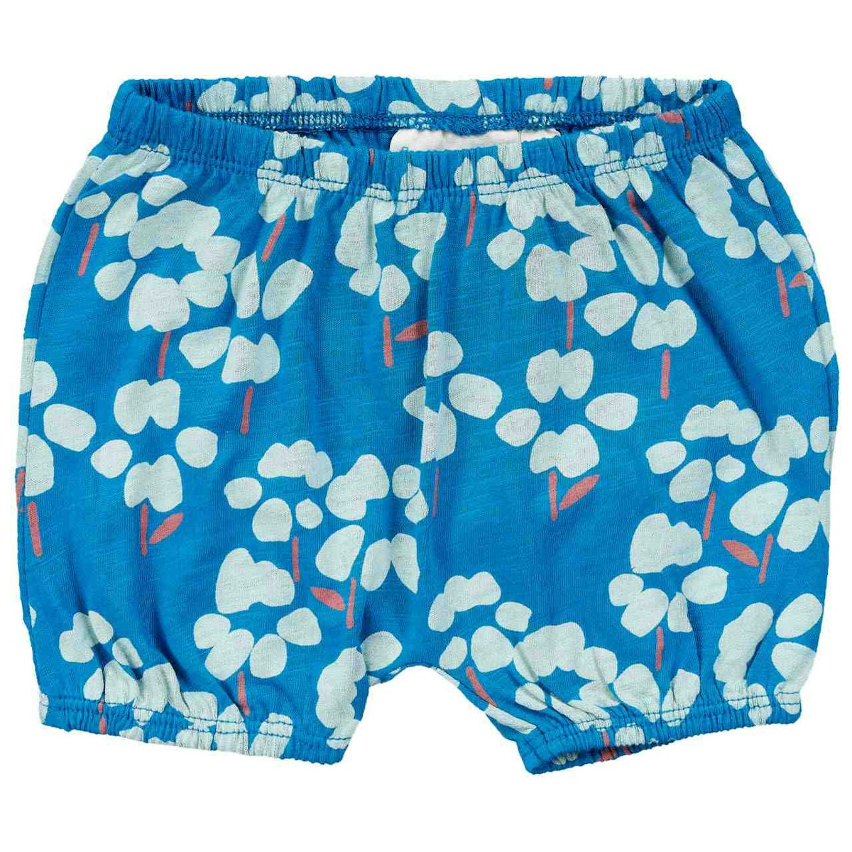 Bequeme Babyshorts Blumen blau 74/80