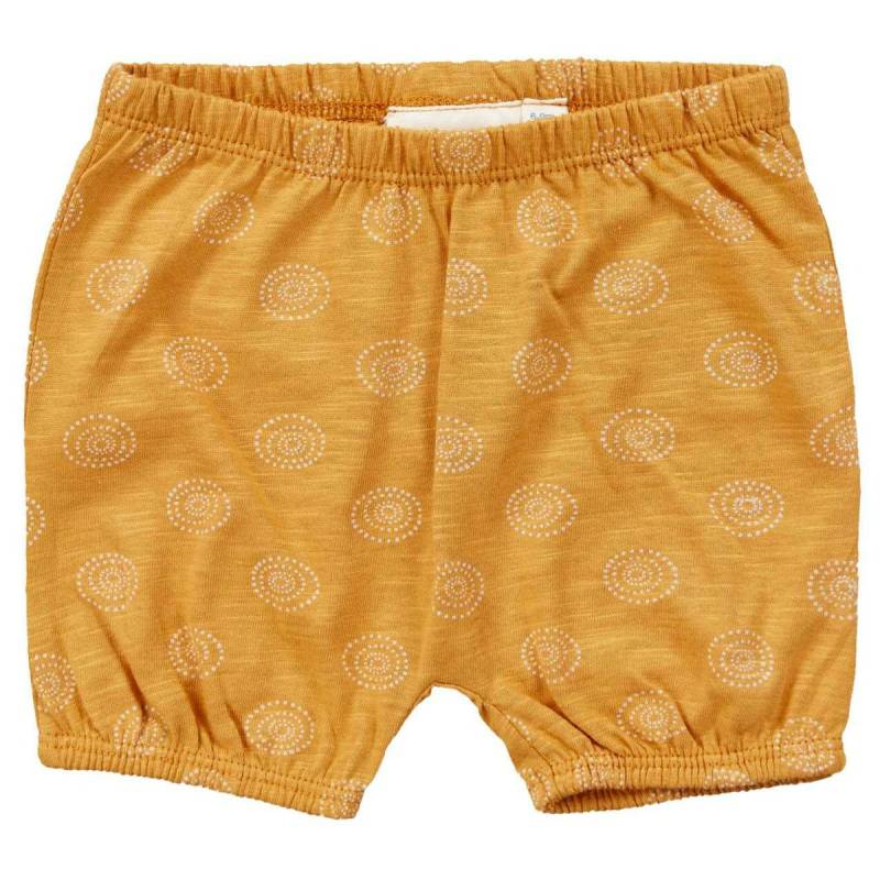 Bequeme Babyshorts Kreise senf-gelb 74/80