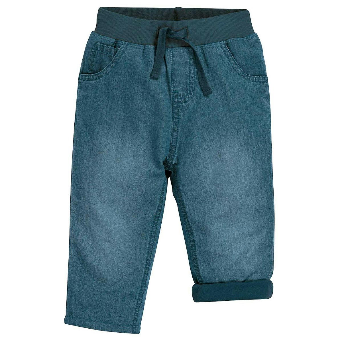 Bequeme Schlupf Jeans gefüttert in blau 80