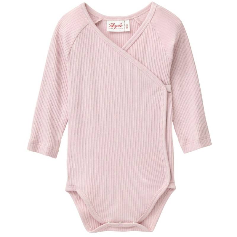 Bequemer Wickelbody langarm flieder 74/80