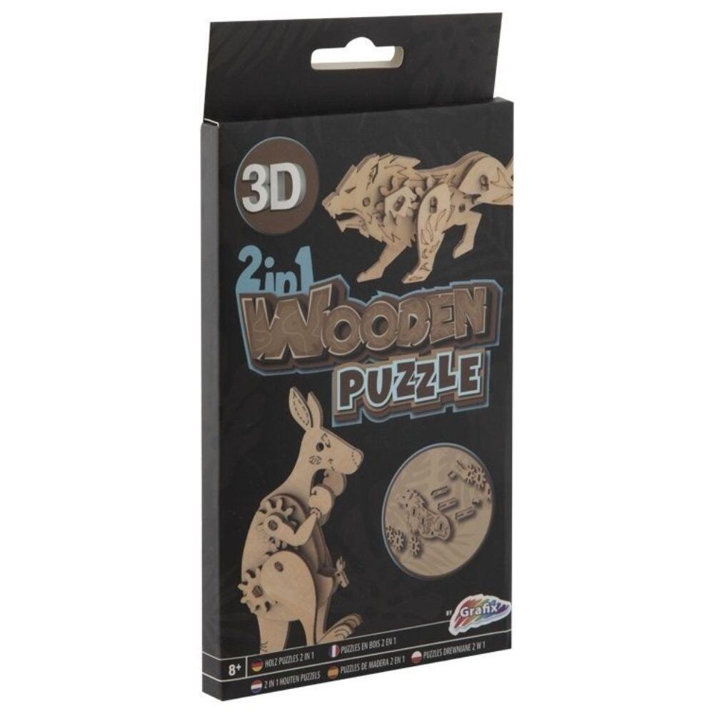 Beta Service - 3D 2 in1 wooden Puzzle