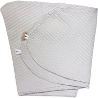 Bezug für Stillkissen Waffelmuster hellgrau