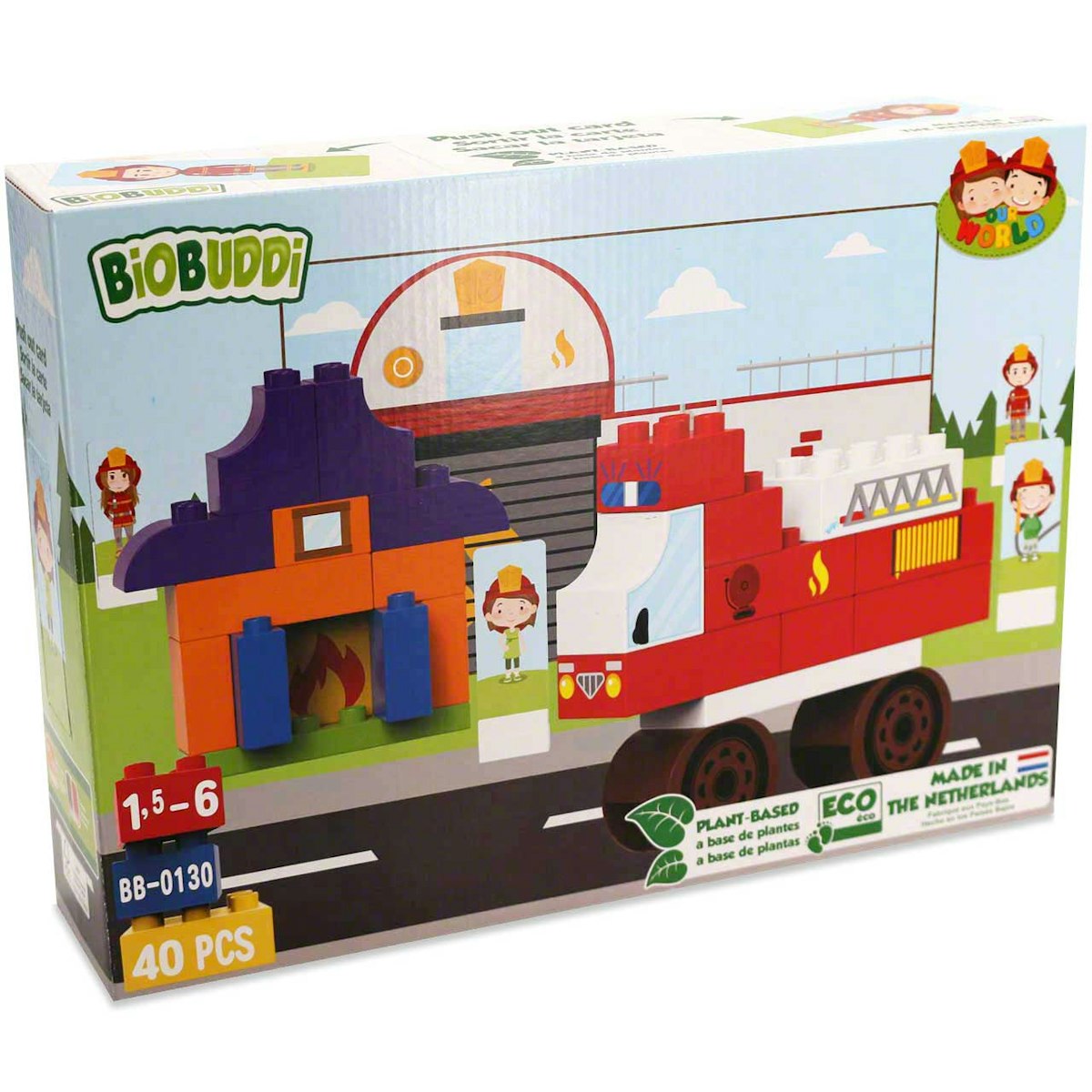 Bio Bausteine Set ab 18 Monaten – Feuerwehrstation
