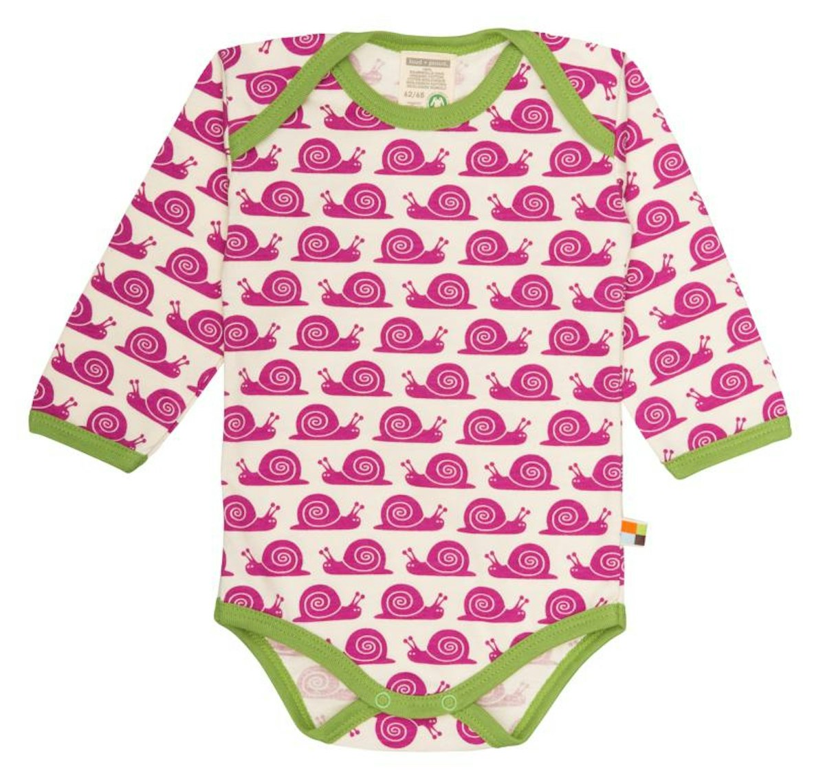 Bio Body "coole Schnecke" von innen naturbelassen - pink 50/56