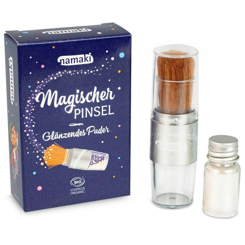 Bio Glitzerpuder „Magischer Pinsel“ – Silber Bio Glitzerpuder „Magischer Pinsel“ – Silber
