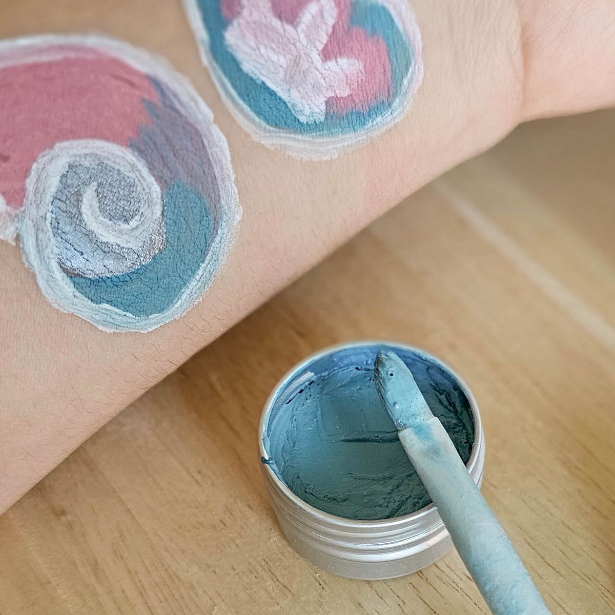 Bio Kinderschminke Blau im Einzeltiegel, 6 g