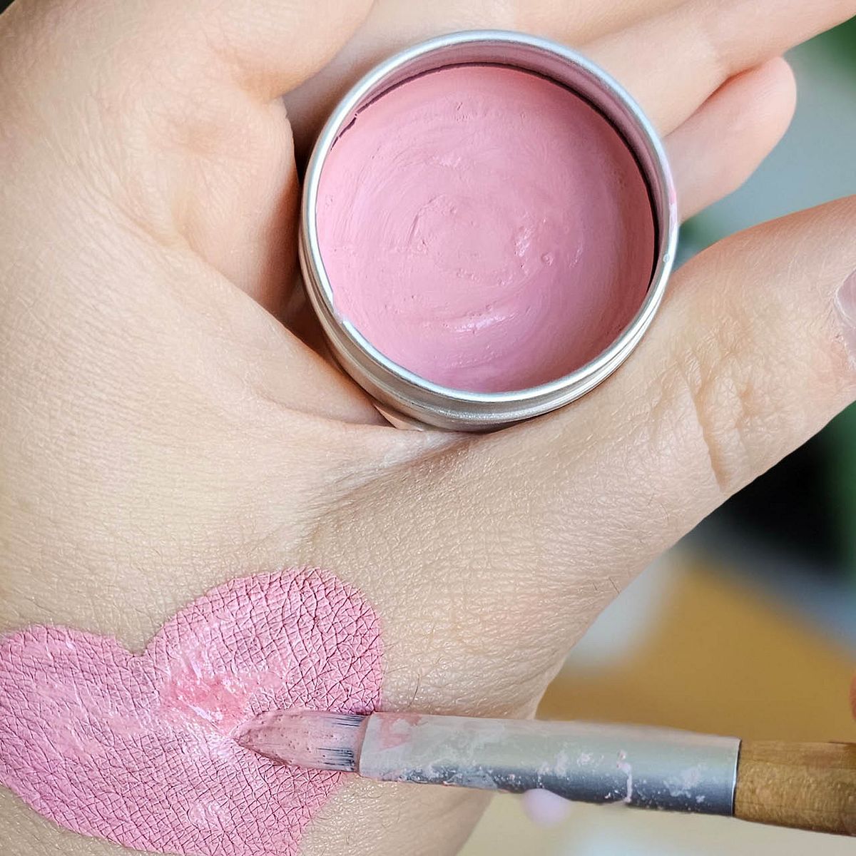 Bio Kinderschminke Rosa im Einzeltiegel, 6 g