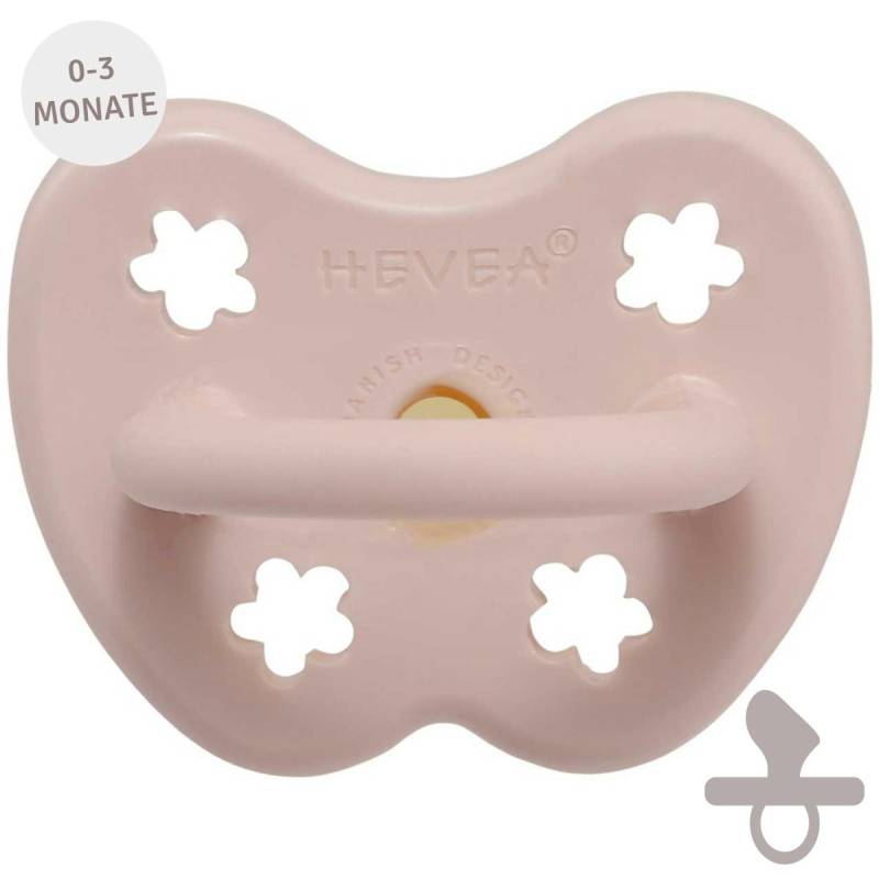 Bio Schnuller kiefergerecht 0-3 Monate Blume pink