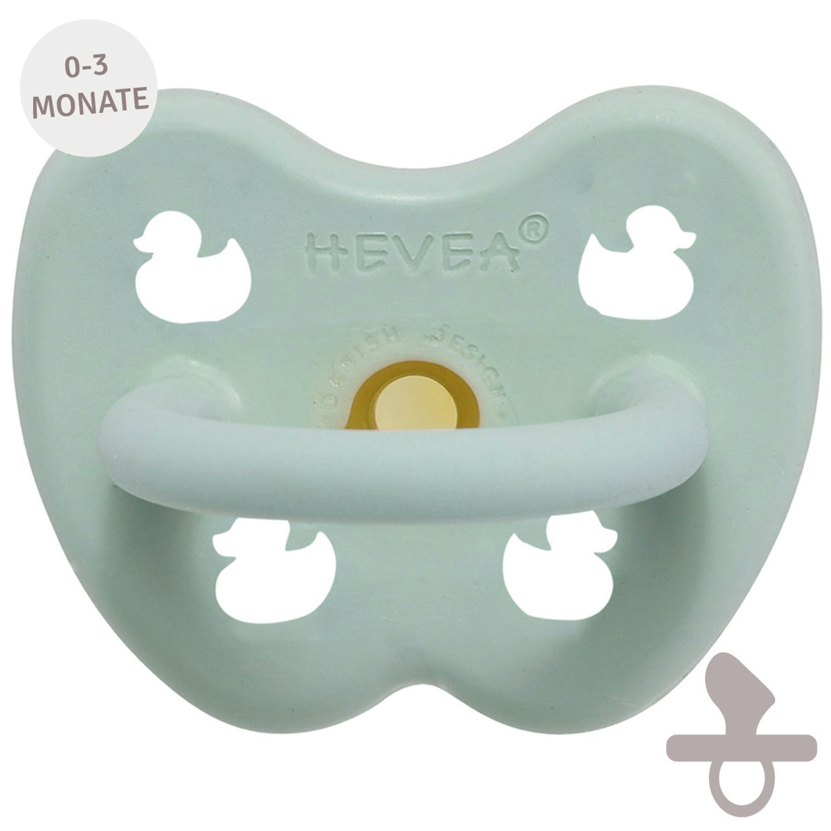 Bio Schnuller kiefergerecht 0-3 Monate Ente mint Bio Schnuller kiefergerecht 0-3 Monate Ente mint