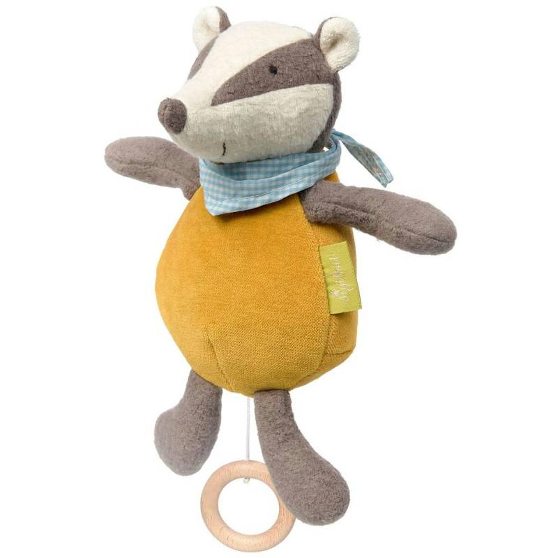 Bio Spieluhr Kuscheltier Dachs Schlaf Kindchen schlaf 23 cm Bio Spieluhr Kuscheltier Dachs Schlaf Kindchen schlaf 23 cm