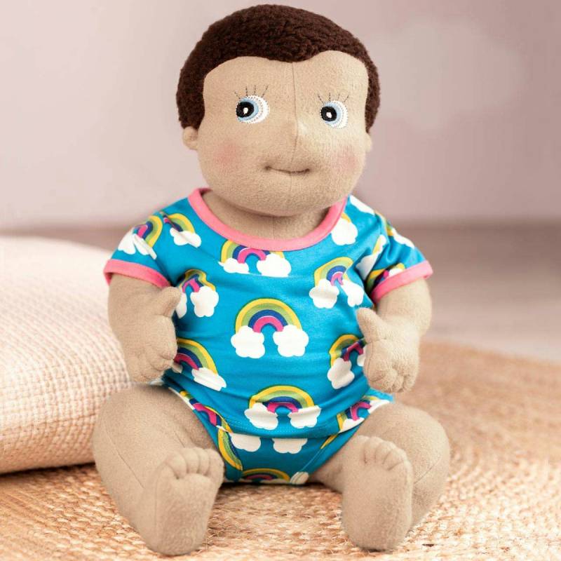 Bio Stoffpuppe Baby Mädchen 45 cm Bio Stoffpuppe Baby Mädchen 45 cm
