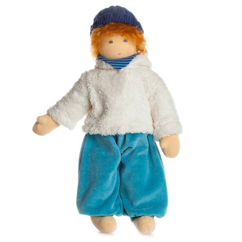 Bio Stoffpuppe Junge "Juli" zum An- & Ausziehen 38 cm Bio Stoffpuppe Junge "Juli" zum An- & Ausziehen 38 cm