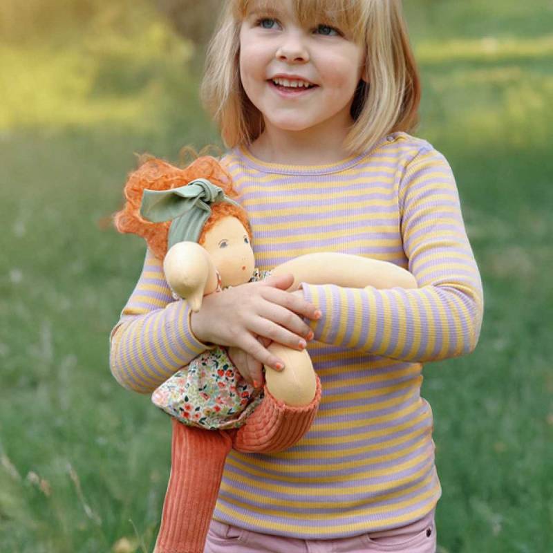 Bio Stoffpuppe Mädchen "Flore" zum An- & Ausziehen 38 cm Bio Stoffpuppe Mädchen "Flore" zum An- & Ausziehen 38 cm