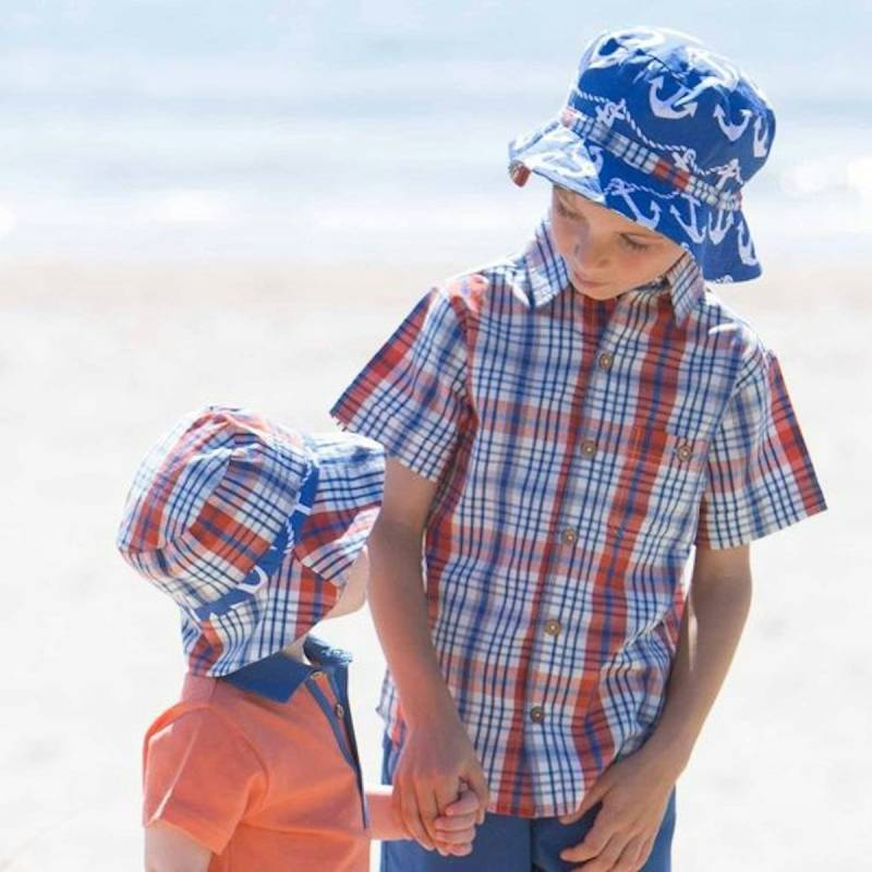 Bio Wendemütze für Jungen mit 2 Motiven - dehnbar 51/53 Bio Wendemütze für Jungen mit 2 Motiven - dehnbar 51/53