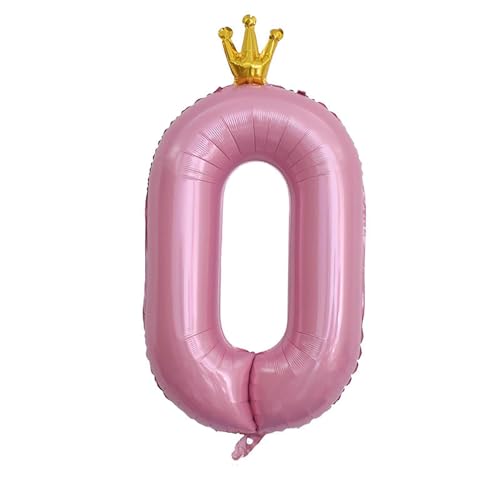 Birthday Nummer 0 Luftballon,0. Geburtstag Ballon 40 Zoll Folienballon Giant Helium Folie Nummer Ballons Digital Ballon mit Stern Krone für Jungen Mädchen Jahrestag Graduierung Dekoration Party Rosa Birthday Nummer 0 Luftballon,0. Geburtstag Ballon 40 Zoll Folienballon Giant Helium Folie Nummer Ballons Digital Ballon mit Stern Krone für Jungen Mädchen Jahrestag Graduierung Dekoration Party Rosa von Jieddey