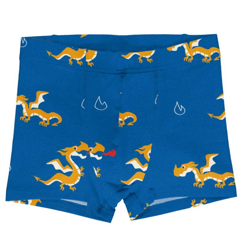 Blaue Boxershorts mit Drachenprint 122/128