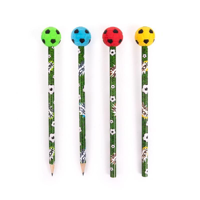 Bleistift & Radierer TAKE ACTION Fußball Blau Blau Stifte