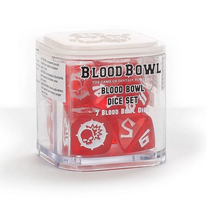 Blood Bowl Dice Set 7 Würfel Games Workshop Würfelset Rot Red Dices