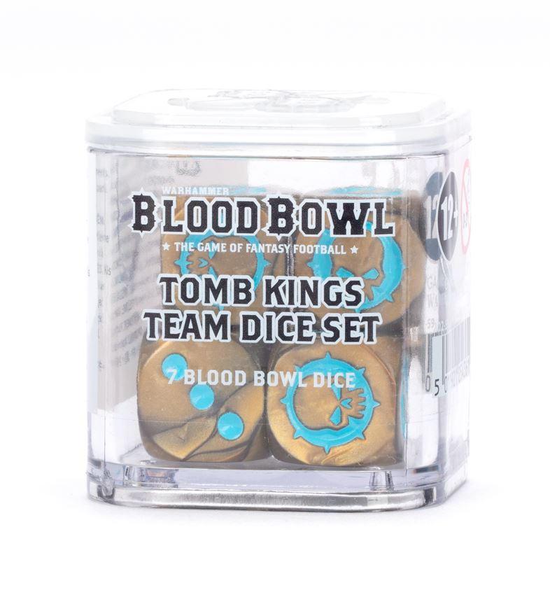 Blood Bowl Tomb Kings Team Dice Set 7 St GamesWorkshop Gruftkönige Khemri Würfel