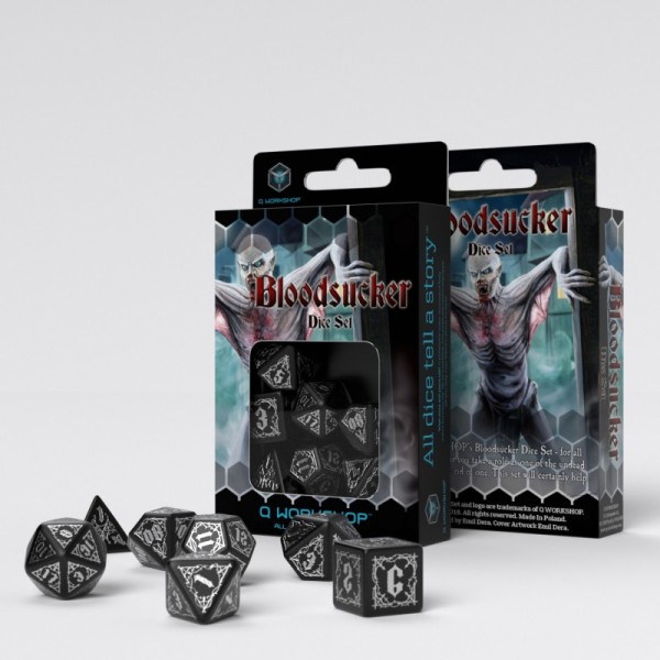 Bloodsucker Dice Set Black&Silver Bloodsucker Dice Set Black&Silver