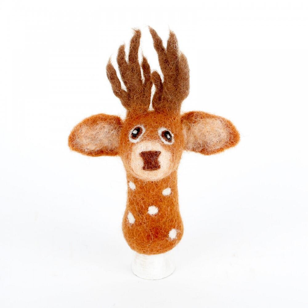 Blossify - Fingerpuppe Hirsch braun