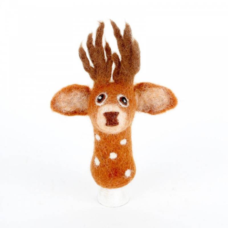 Blossify - Fingerpuppe Hirsch braun