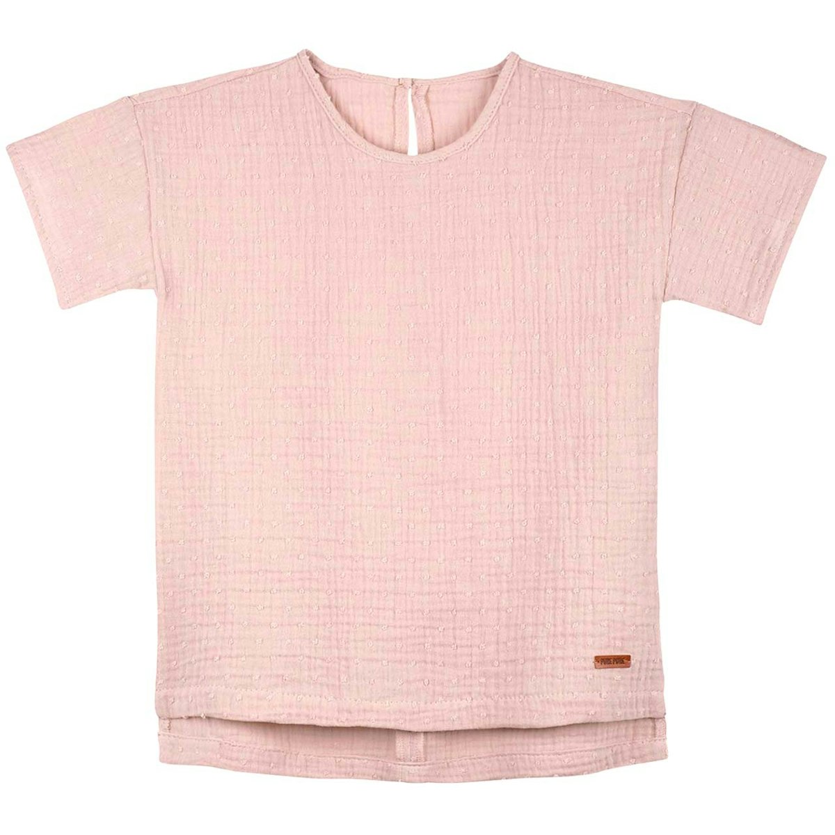 Bluse Tunika Musselin rosa 110/116