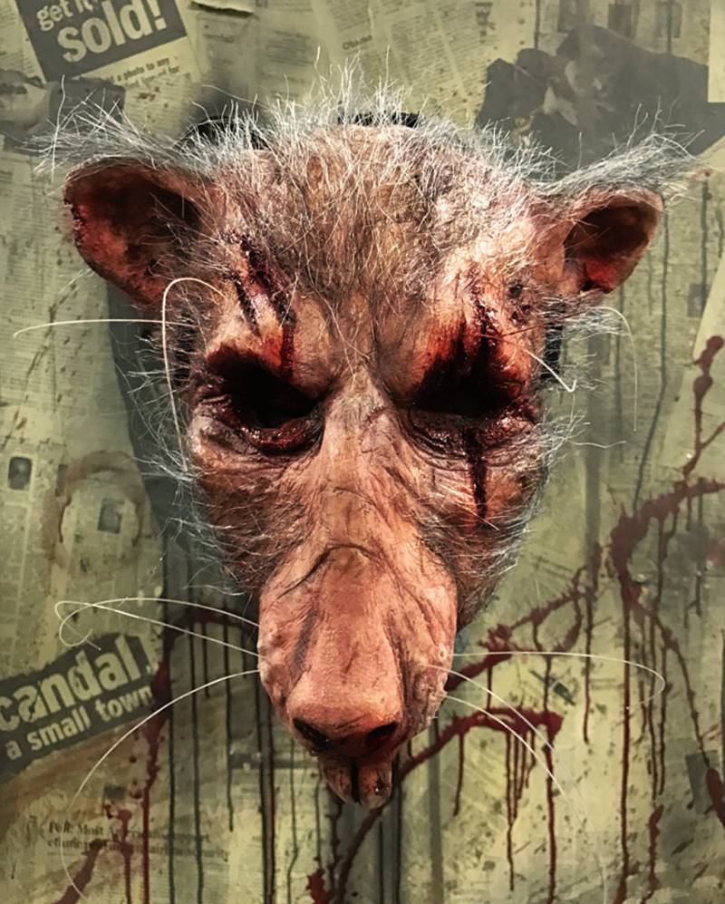 Blutige Typhus Abwasserratte Maske Blutige Typhus Abwasserratte Maske