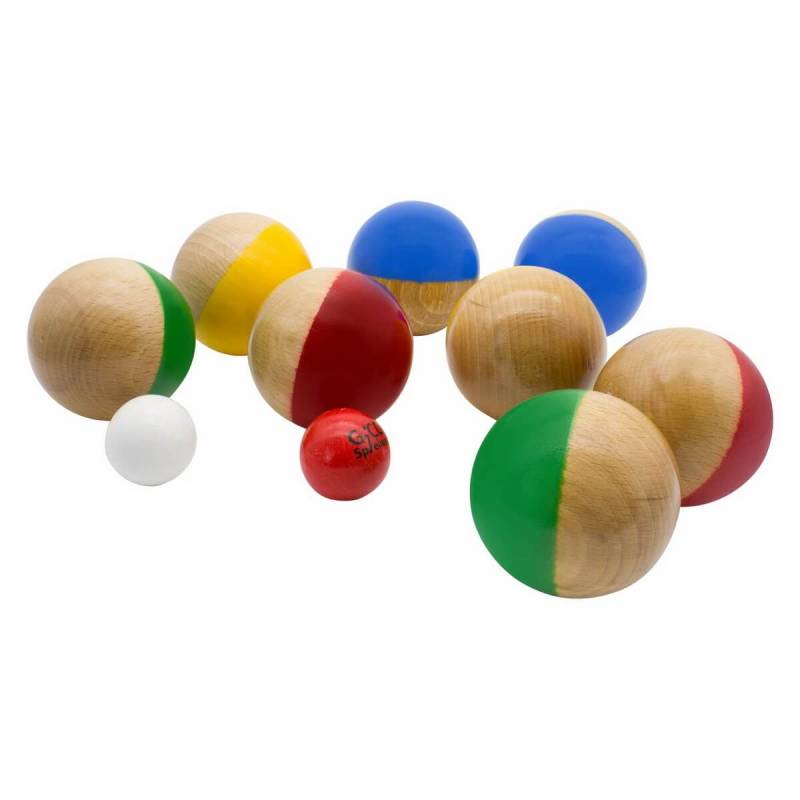 Boccia-Set, 8 Holzkugeln im Kunststoffträger Boccia-Set, 8 Holzkugeln im Kunststoffträger