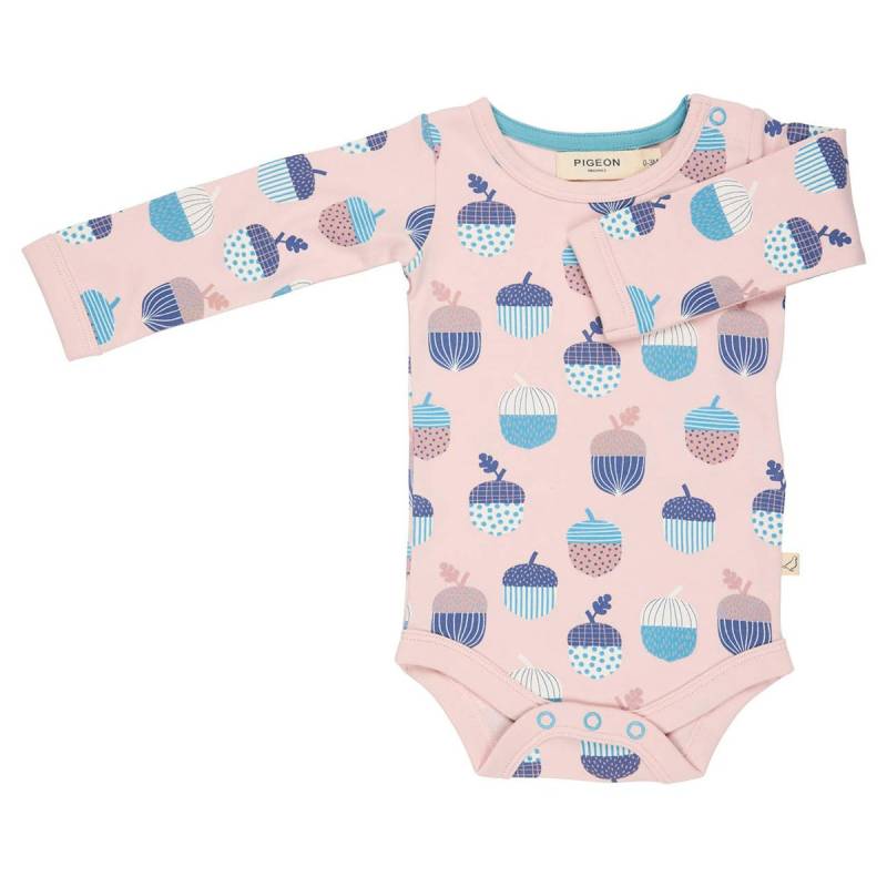 Body langarm Eicheln rosa 56/62 Body langarm Eicheln rosa 56/62