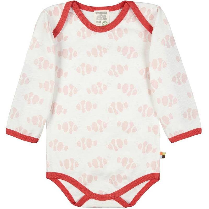 Body langarm Fische in rosé/hell 86/92