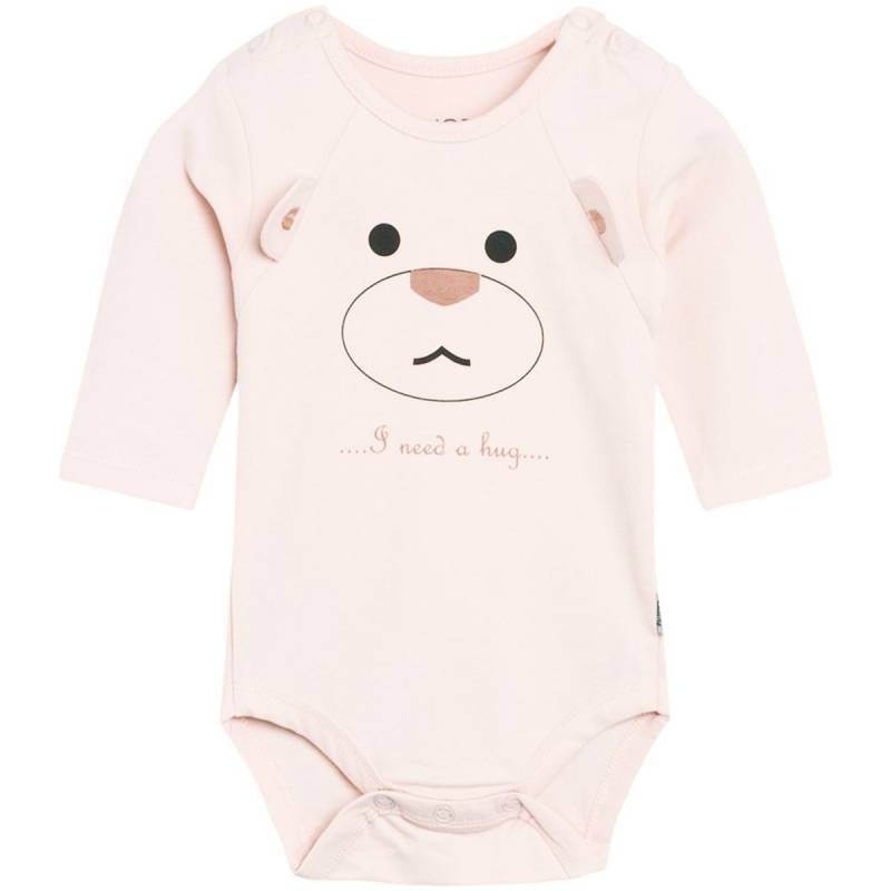 Body langarm Teddy apricot Öhrchen 74 Body langarm Teddy apricot Öhrchen 74