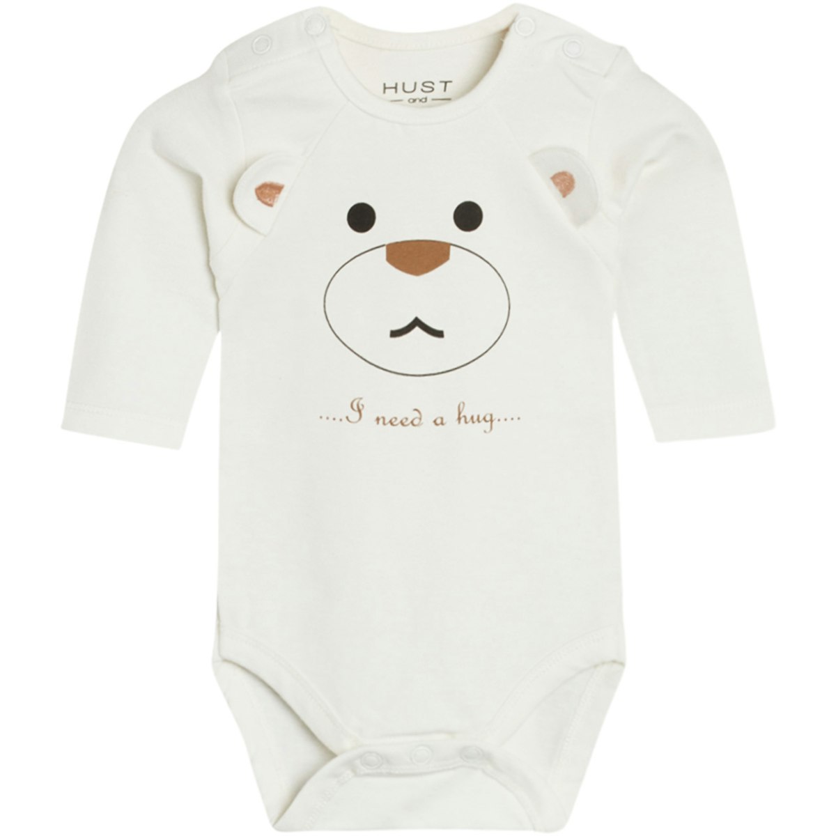 Body langarm Teddy creme Öhrchen 74