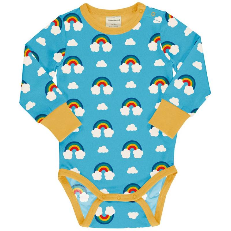 Body langarm breite Bündchen Regenbogen 86/92 Body langarm breite Bündchen Regenbogen 86/92