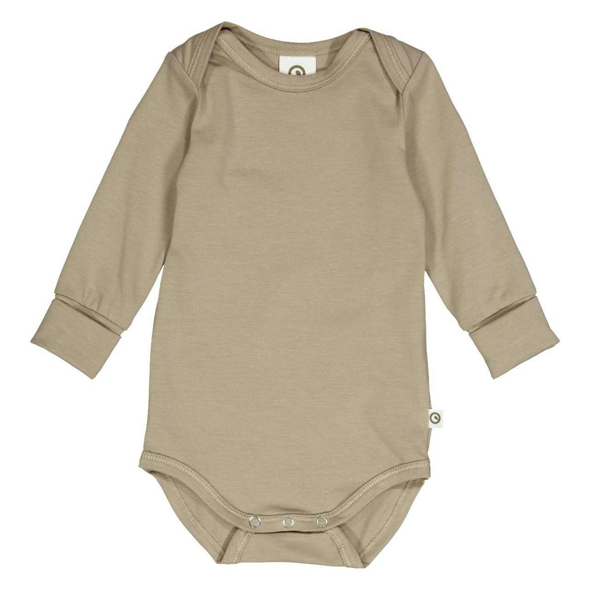 Body langarm uni hellbraun 98